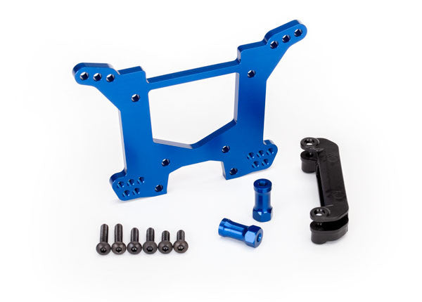 Traxxas Staffa ammortizzatore posteriore Alu Blu 6738X