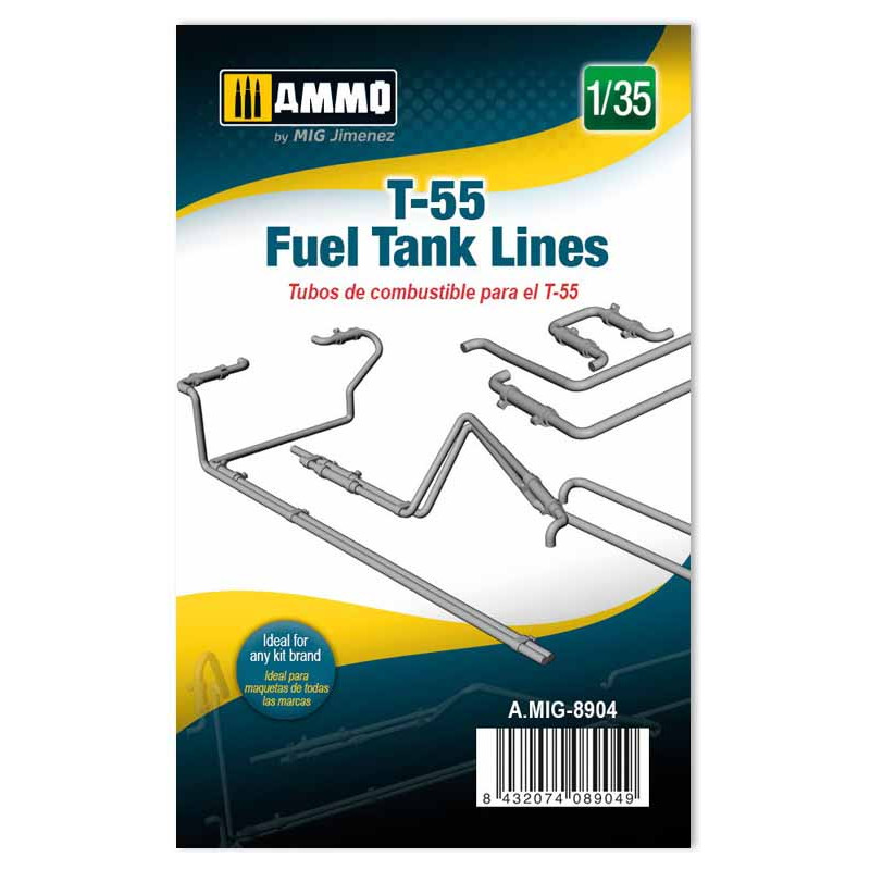 Tubi benzina per T-54/55/62. AMMO MIG JIMENEZ 8904