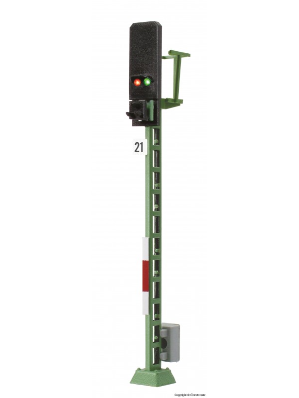 VIESSMANN 4721 Scala HO Segnale di arresto DB a due leds alto cm. 7,9