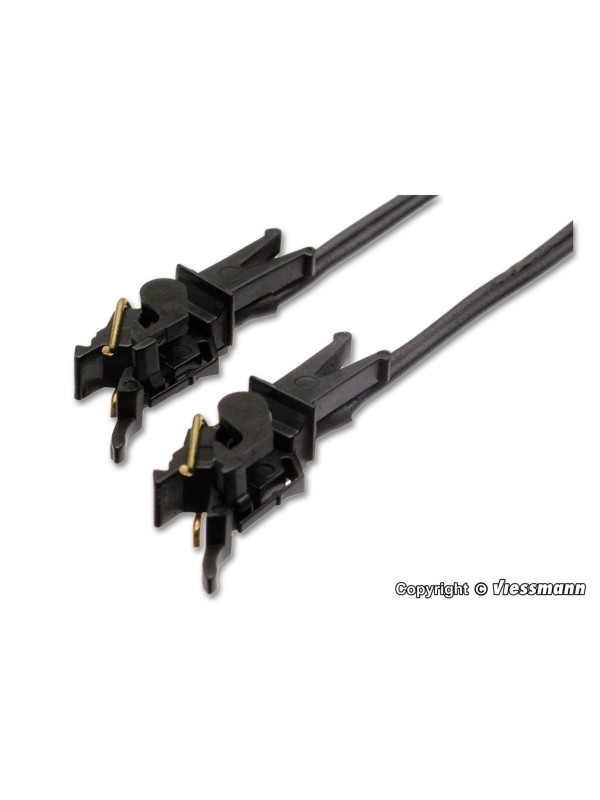 VIESSMANN 5048 Scala HO Coppia di ganci elettrici 2 poli