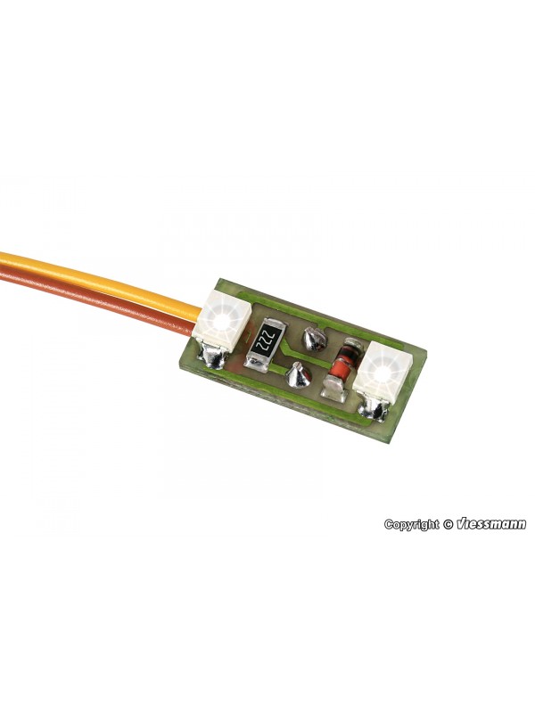 VIESSMANN 6018 Due LED bianchi (adatto per illuminazione case) pezzi 3