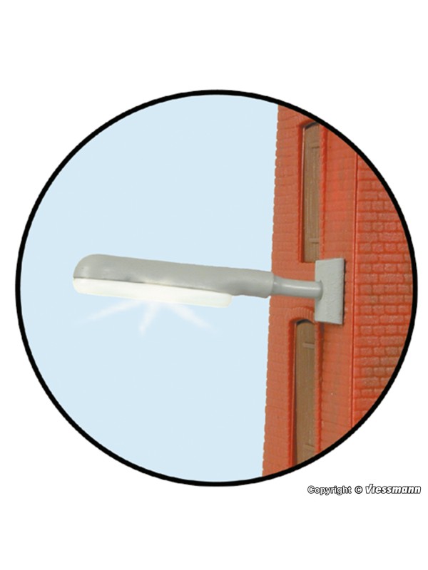 VIESSMANN 6089 Scala HO Lampada a parete industriale moderna (Led bianco)