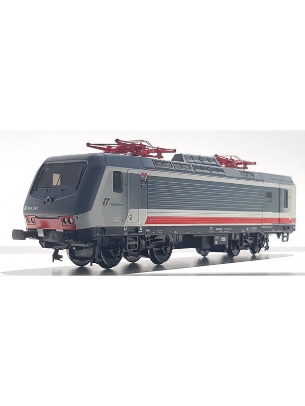 VITRAINS 2245 Scala HO Locomotiva elettrica E464 livrea IC Sun con gancio e respingenti tradizionali