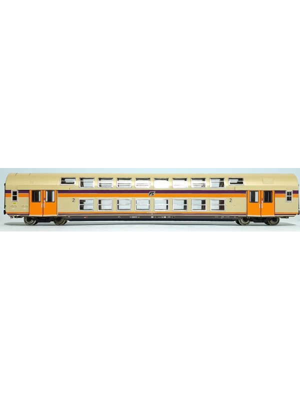 VITRAINS 3422 Scala HO Carrozza a due piani FS di 2^ cl. in epoca IV/V