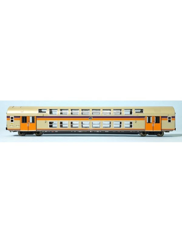 VITRAINS 3424 Scala HO Carrozza a due piani FS di 2^ cl. in epoca IV/V