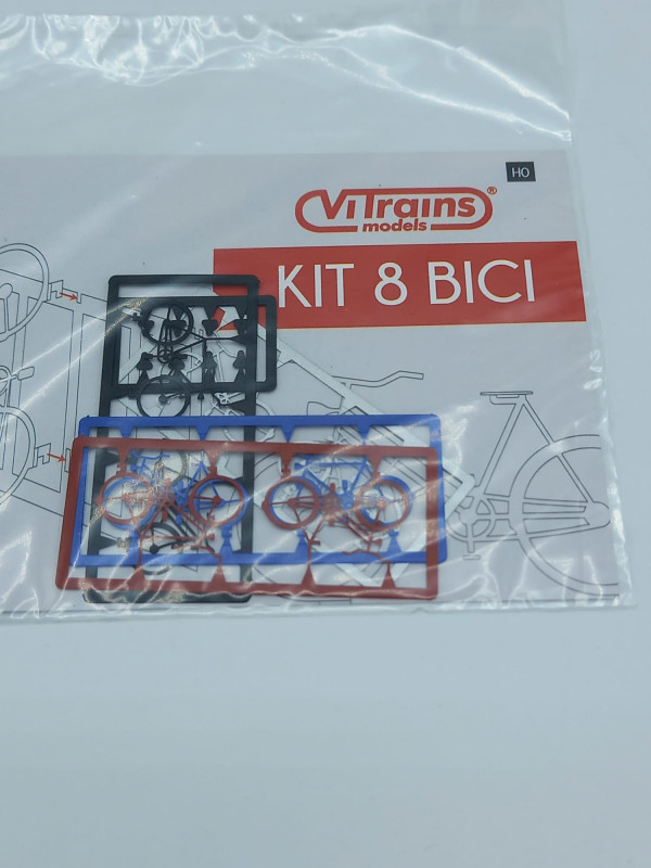 ViTRAINS VI6130 Scala HO Set con 8 biciclette in kit in vari colori