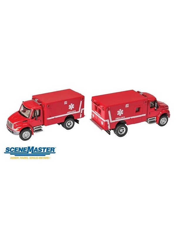 WALTHERS 949-11931 Ambulanza International(R) 4300 EMS rossa