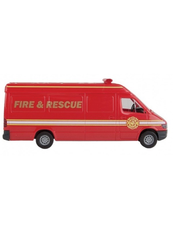 WALTHERS 949-12204 Scala HO Mercedes Service Van Vigili del Fuoco Fire Dept.