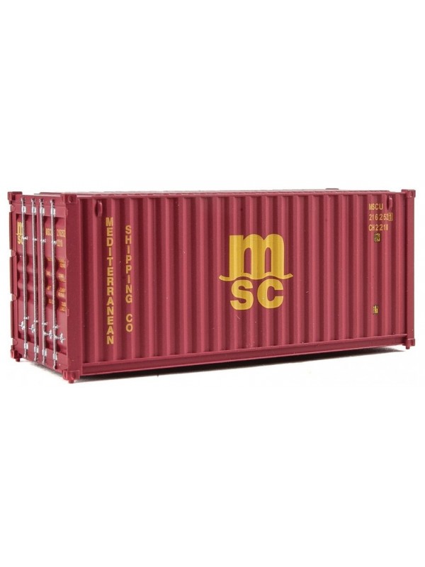 WALTHERS 949-8059 Scala HO serie SceneMaster Container da 20' MSC