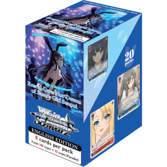 Weiß Schwarz - Rascal Does Not Dream of Bunny Girl Senpai - Booster Pack da 20 Buste (ENG)