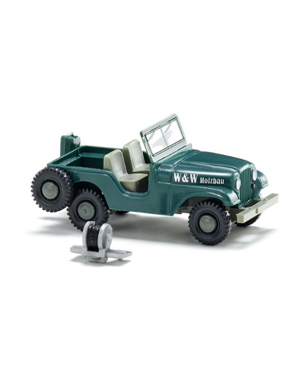 WIKING 001103 Scala HO Jeep (W & W Holzbau) 1952-68