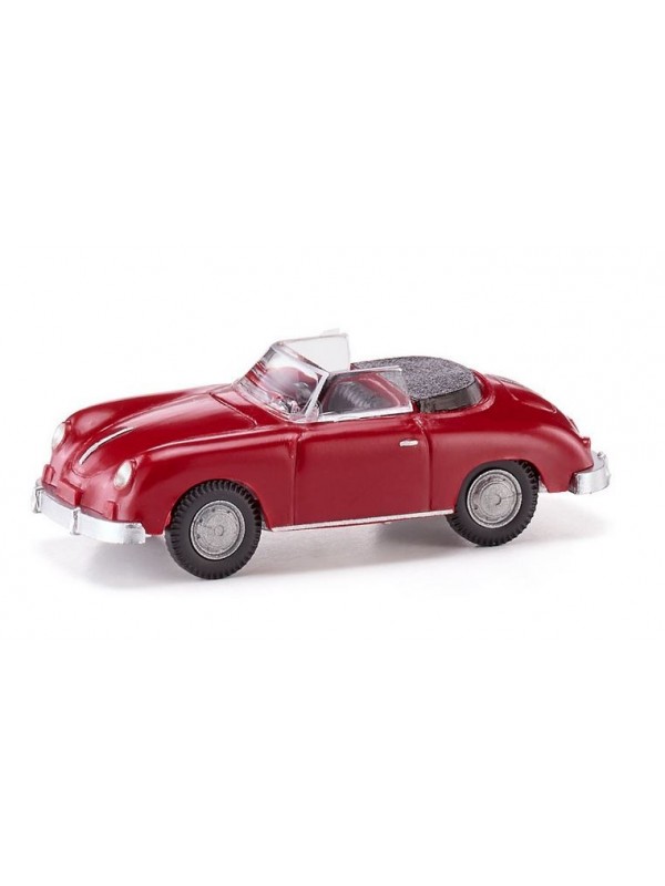 WIKING 016003 Scala HO Porsche 356 Cabrio colore rosso segnale