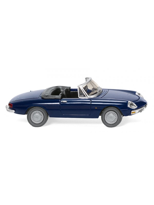 WIKING 020603 Scala HO Alfa Romeo Spider blu con capote aperta