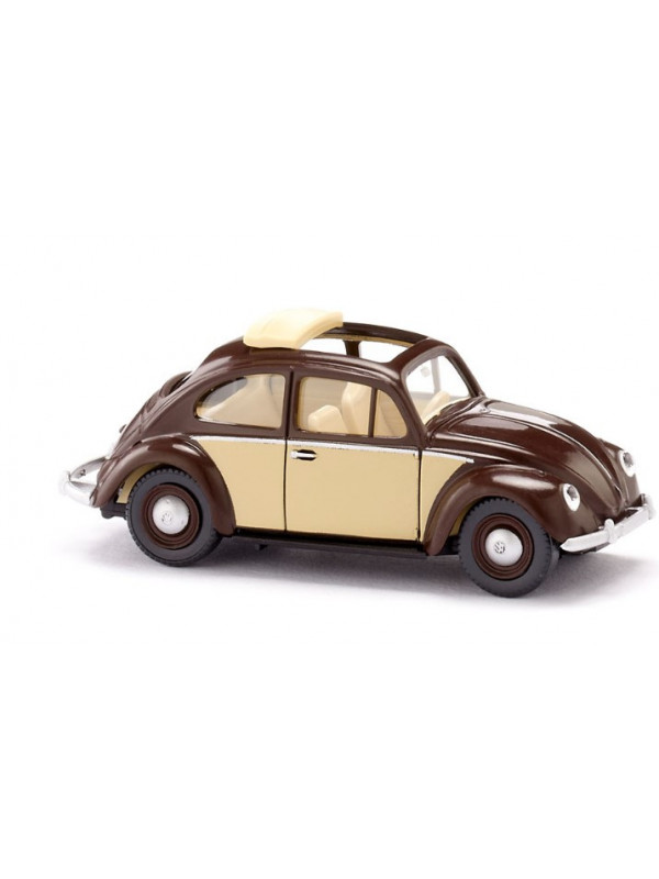 WIKING 079433 Scala HO Maggiolino VW 1200 marrone cioccolato/avorio 1960-64